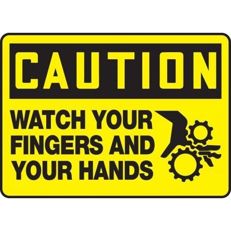 OSHA CAUTION SAFETY SIGN  WATCH YOUR MEQM672XL